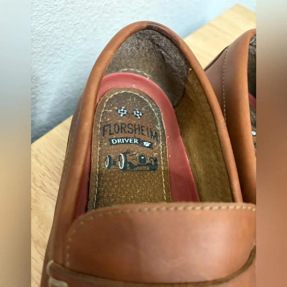 Florsheim Throttle Moc Toe Penny Driver Leather Preppy Classic Brown Crazy Horse